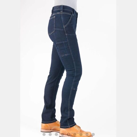 Dovetail workwear women’s the maven slim power stretch denim 22/32 - Picture 1 of 10